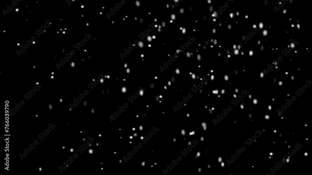 Snow and Fog falling on a Black Nebula Background Texture. Abstract Snow Background Overlay Texture. 