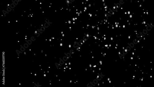Snow and Fog falling on a Black Nebula Background Texture. Abstract Snow Background Overlay Texture. 
