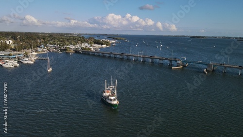 fishing boat in Bradenton, Florida inshore from Anna Maria Island