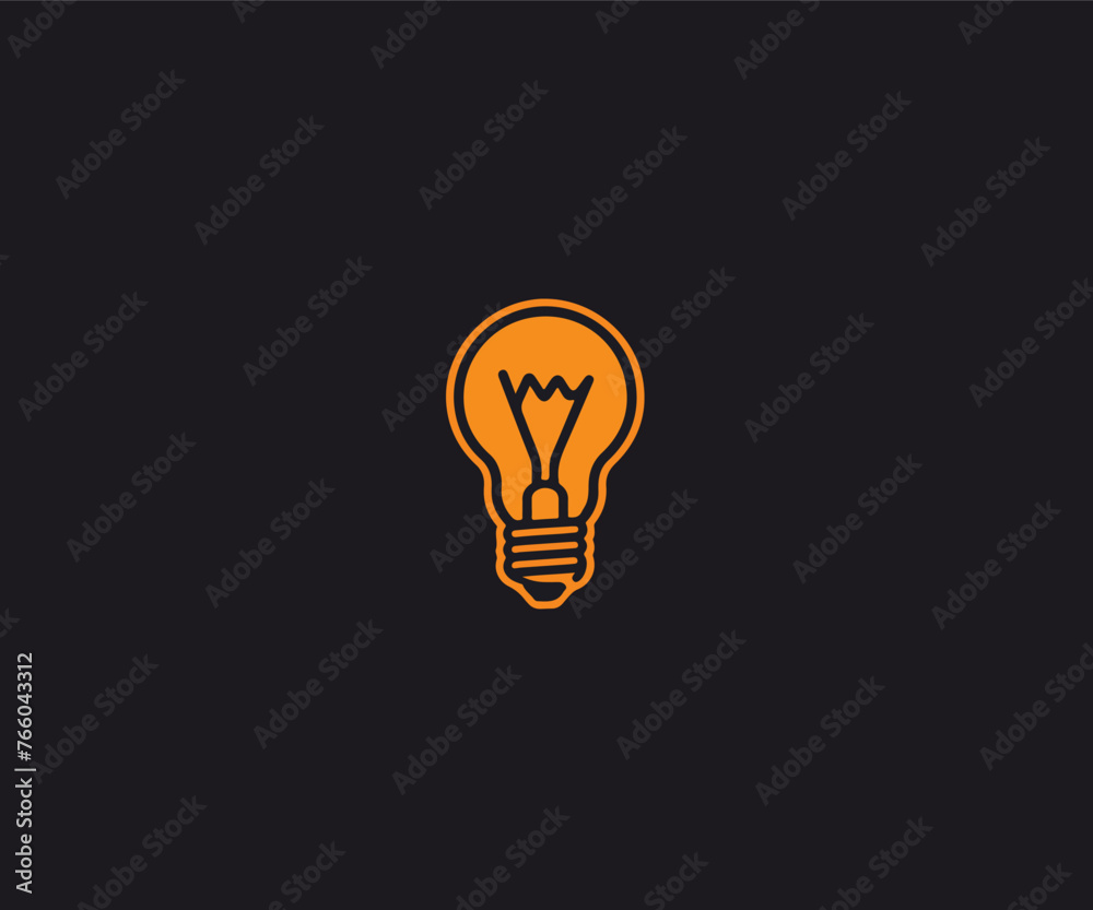 lightning bulb logo design template lightning bulb logo design template