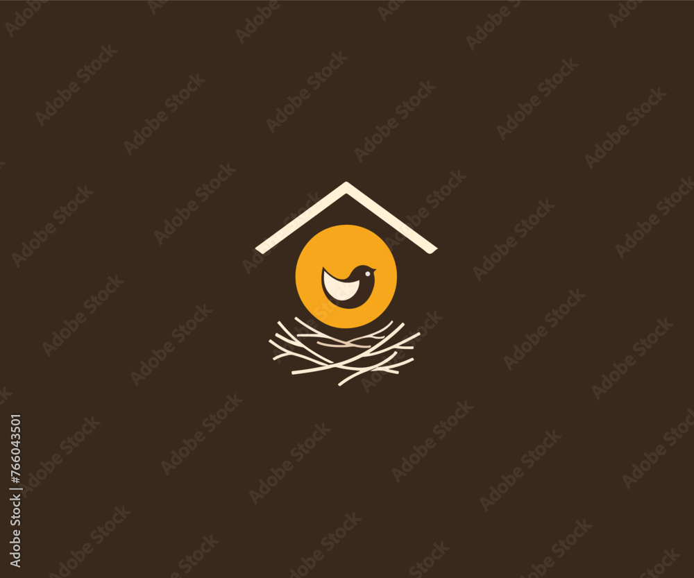 home bird logo design template