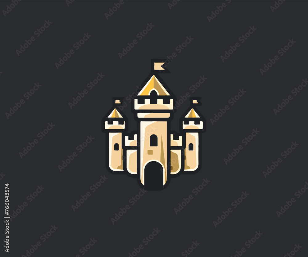 castle kingdom logo design template castle kingdom logo design template