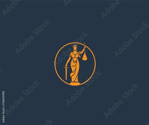 Obraz na płótnie ancient greece logo design template w salonie