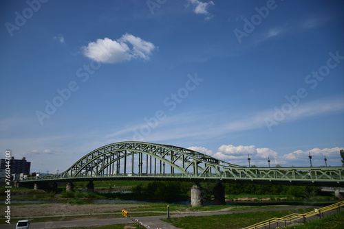 石狩川に架かる旭橋 © LEPANNEAU