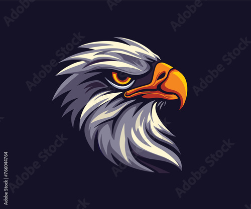 bald eagle head logo mascot