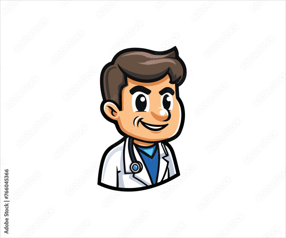 doctor mascot logo design