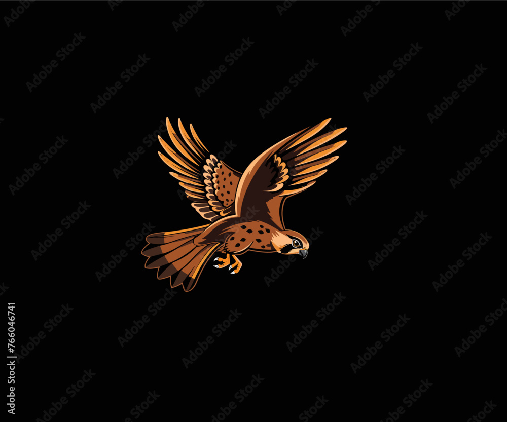 Fototapeta premium owl flying logo mascot