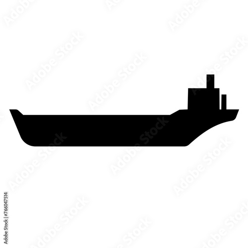 Barge vektor Black set icon 