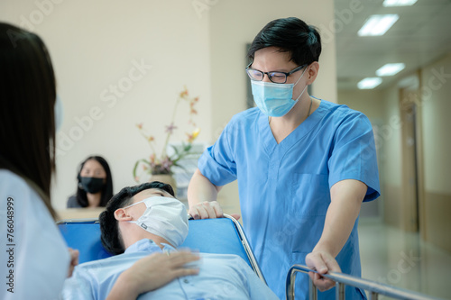 A doctor at the clinic prov...