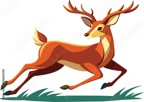 create-a-design-of deer-is-running-vector-illustration.eps © saifur rahaman