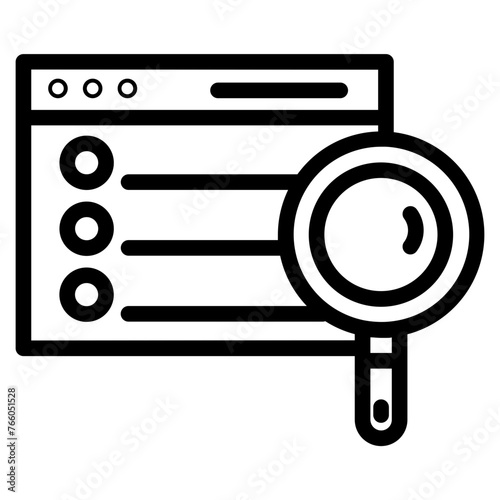 Search result outline icon