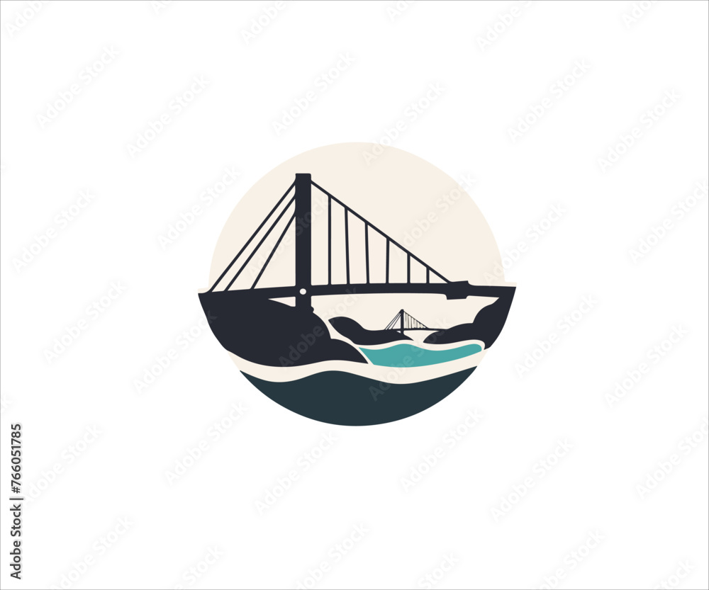 bridge logo design template bridge logo design template