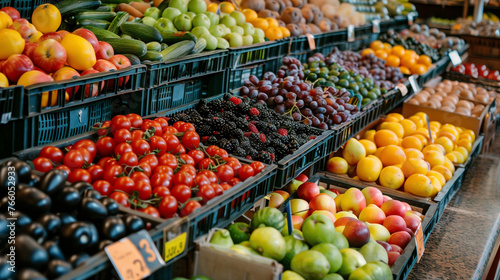 supermarket vegetables