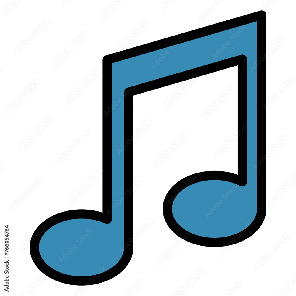 Music Outline Color Icon Music Outline Color Icon