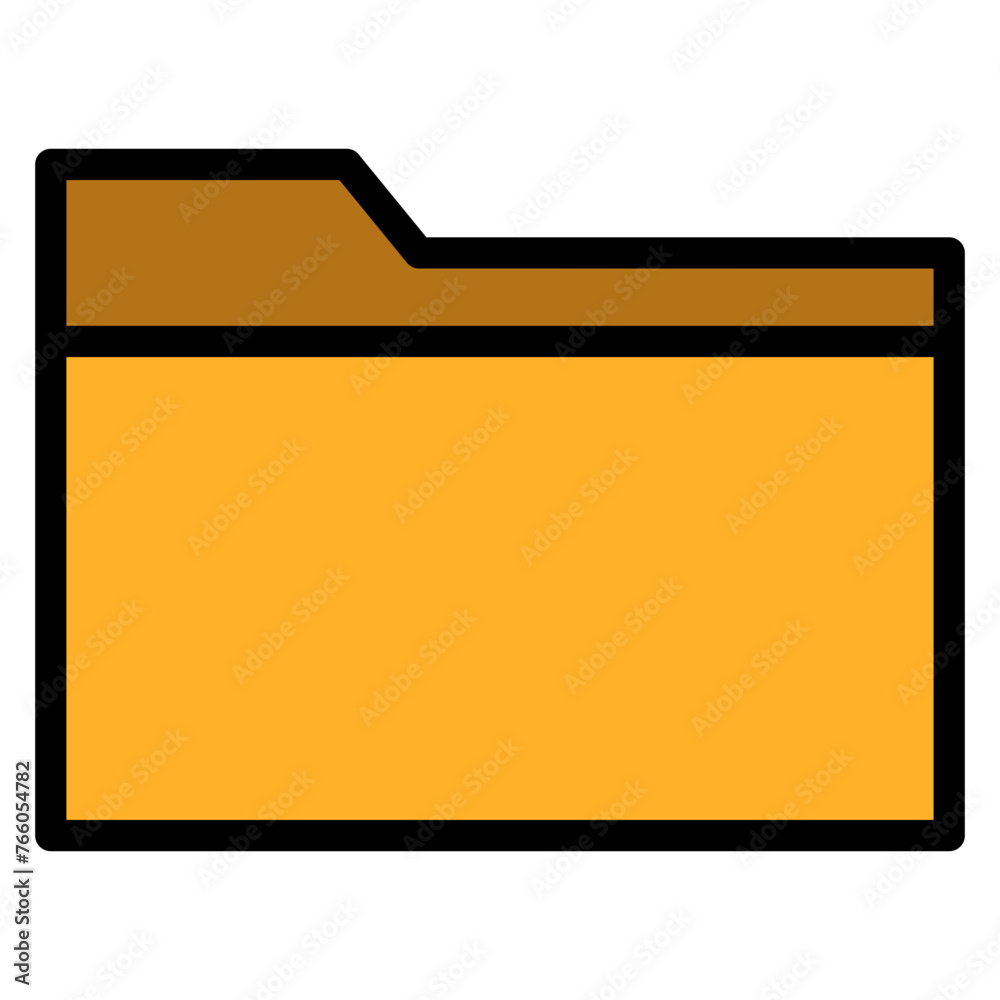 Folder Outline Color Icon