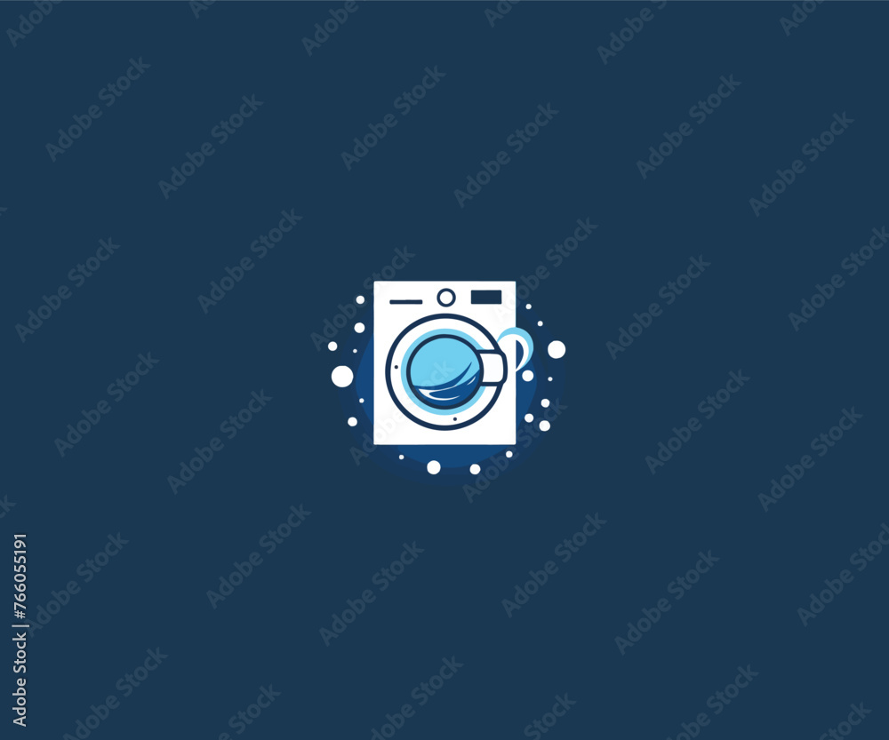 washing machine logo mascot
