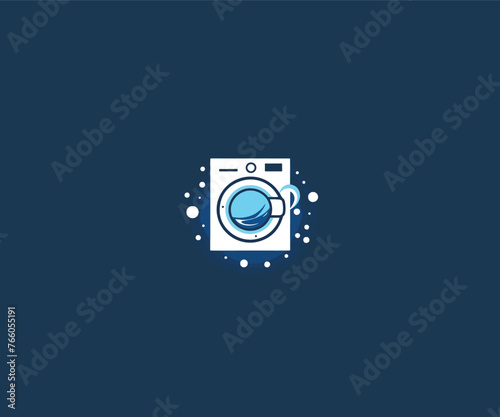 washing machine logo mascot