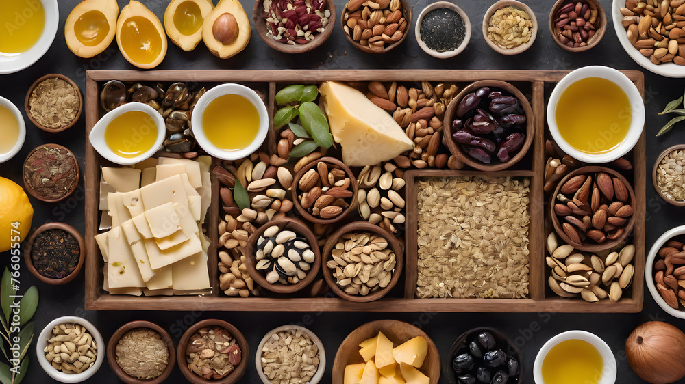 Food background healthy food concept or ingredients for cooking , AI generated image, ai. Food background healthy food concept or ingredients for cooking , AI generated image, ai.