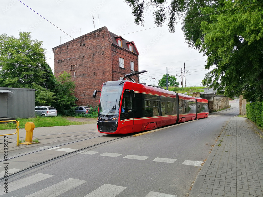 Obraz premium Pesa trams in Katowice