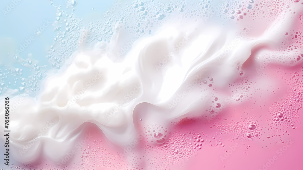 Bubble background with laundry, cleaning service concept Bubble background with laundry, cleaning service concept