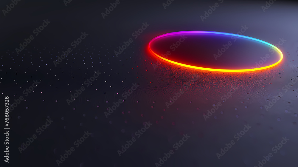 Fototapeta premium Abstract glowing geometric shapes background