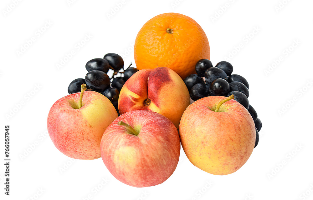 fruits isolated on white background fruits isolated on white background