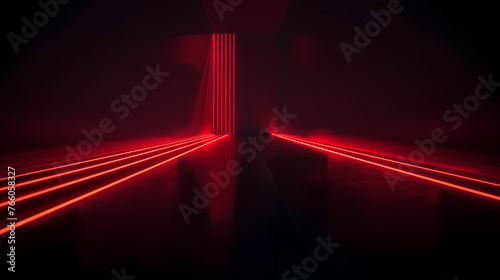 Abstract glowing geometric shapes background
