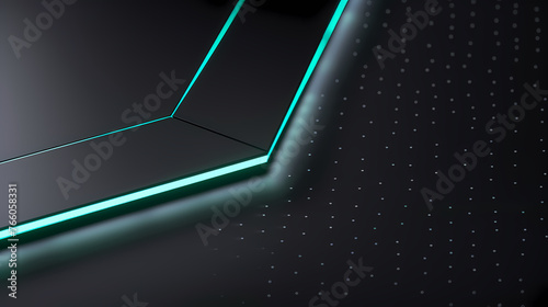 Abstract glowing geometric shapes background