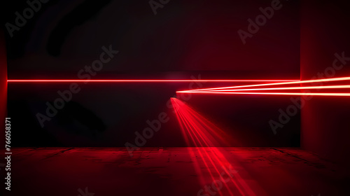 Abstract glowing geometric shapes background