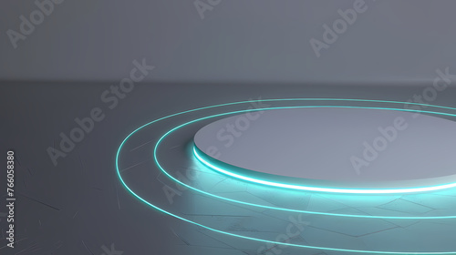 Abstract glowing geometric shapes background