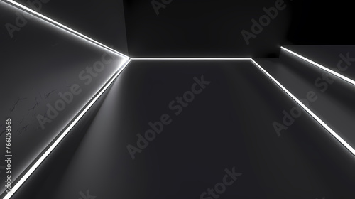 Abstract glowing geometric shapes background