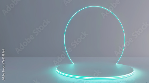 Abstract glowing geometric shapes background