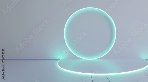 Abstract glowing geometric shapes background