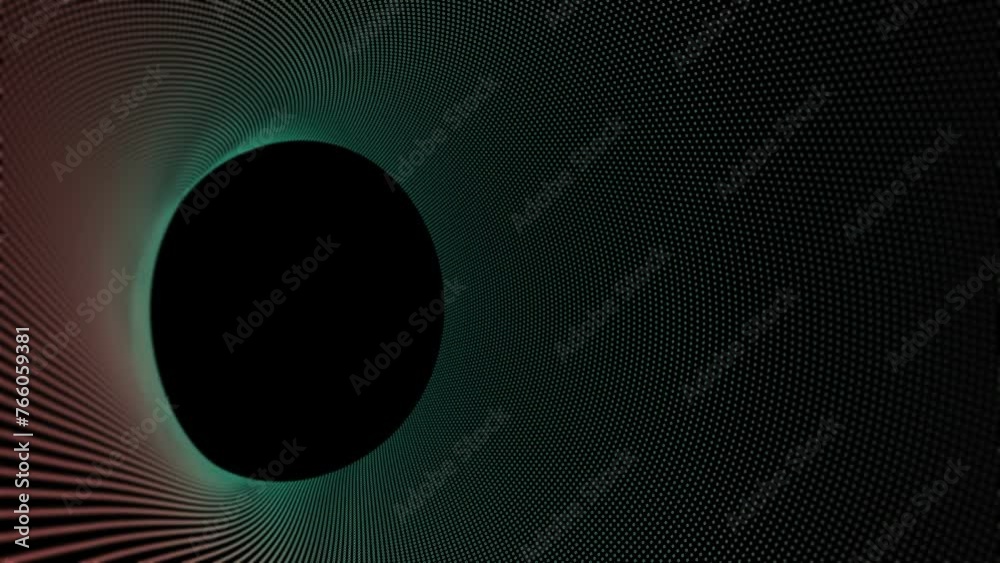Puffed: Particle topographic abstract wave landscape animation green Puffed: Particle topographic abstract wave landscape animation green
