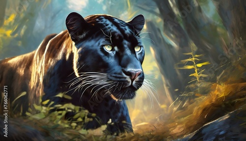 Pantera negra, leopardo, África