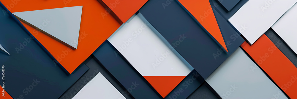 abstract background with colorful geometric shapes and lines, generative AI abstract background with colorful geometric shapes and lines, generative AI