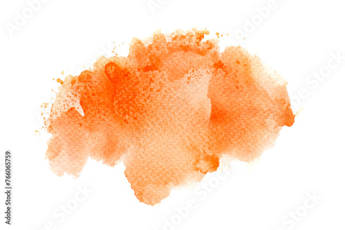 orange watercolor.