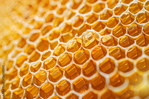 Closeup of honeycomb for background