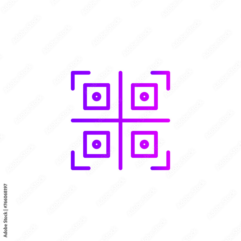 qr code gradient icon qr code gradient icon