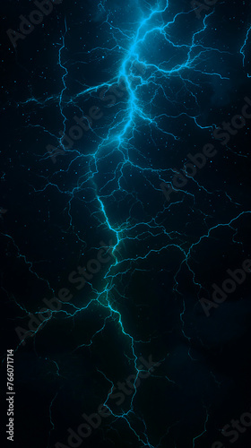 blue lightning with dark background