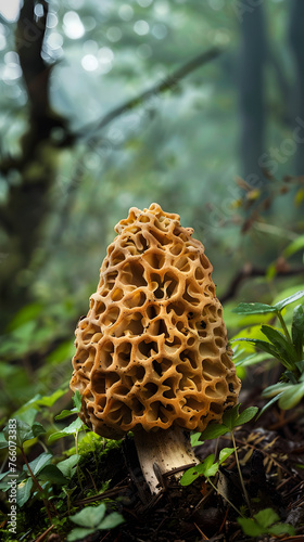 mushrooms in the forestAi generative 