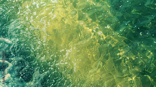 abstract green water tand light exture background  photo