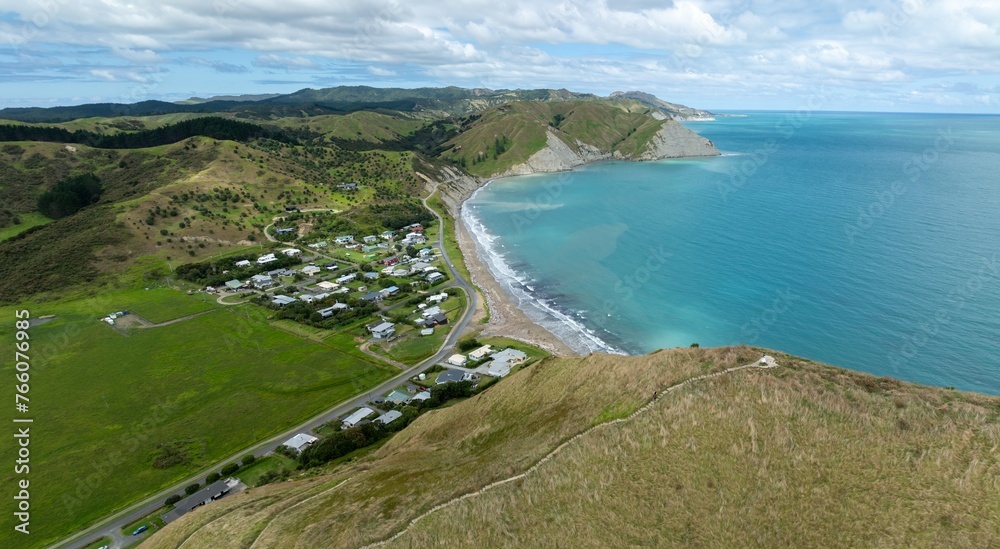 Coastal town of Māhia, Hawke's Bay, New Zealand.