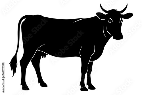 User cow-black-silhouette-vector-white-background.