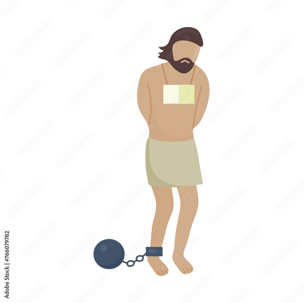 Slave person icon clipart isolated vector illustration Slave person icon clipart isolated vector illustration