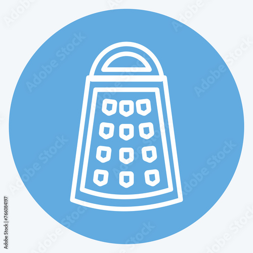 Icon Grater. suitable for Home symbol. blue eyes style. simple design editable. design template vector. simple symbol illustration