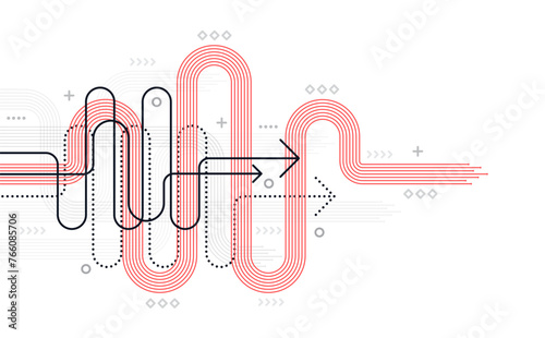 Abstract arrow direction. Technology background. High speed. Hi-tech