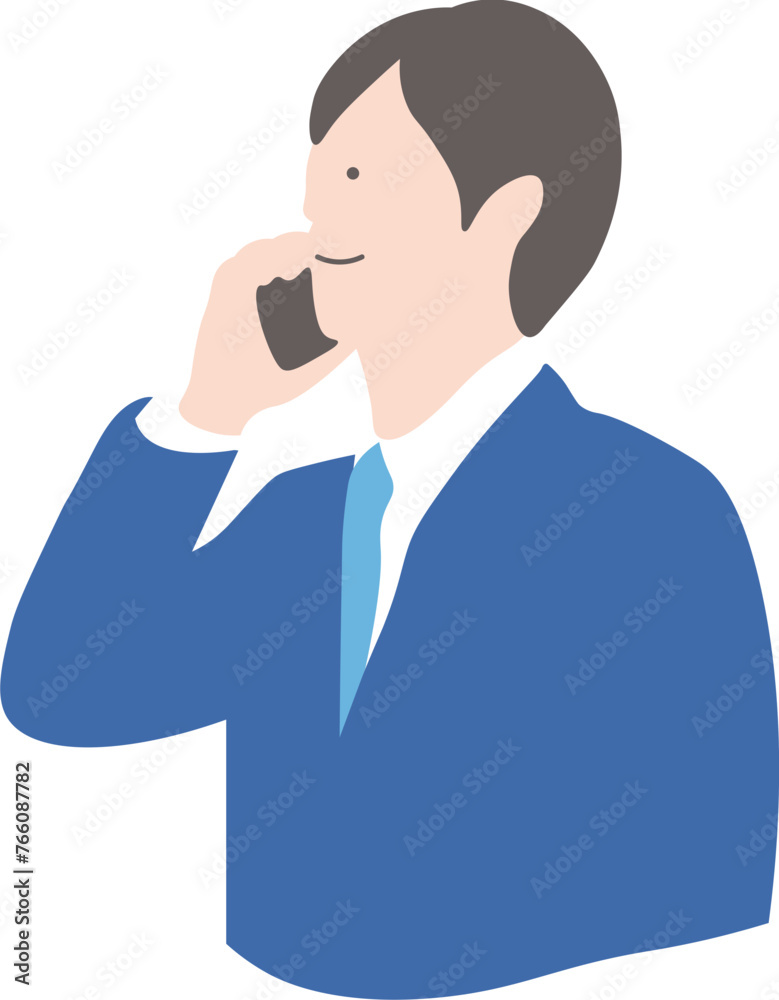 Man in Suit Talking on The Phone Man in Suit Talking on The Phone
