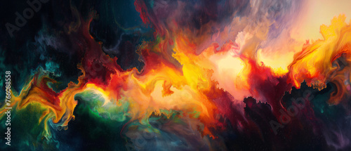 abstract art ,colorful pastel magma with emitting vien,