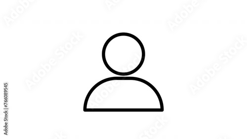 User animated icon with alpha channel. Perfect for project and Explainer Video